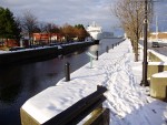 Owen sound, ústí řeky a přístav.