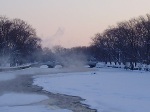 Východ slunce nad řekou, Guelph.