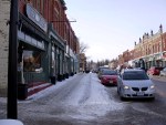 Historické centrum Port Perry (u jezera Scugog). Taková mrňavá díra, ale pěkná.